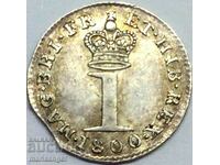 Great Britain 1 Pence 1800 Maundy King George - Rare
