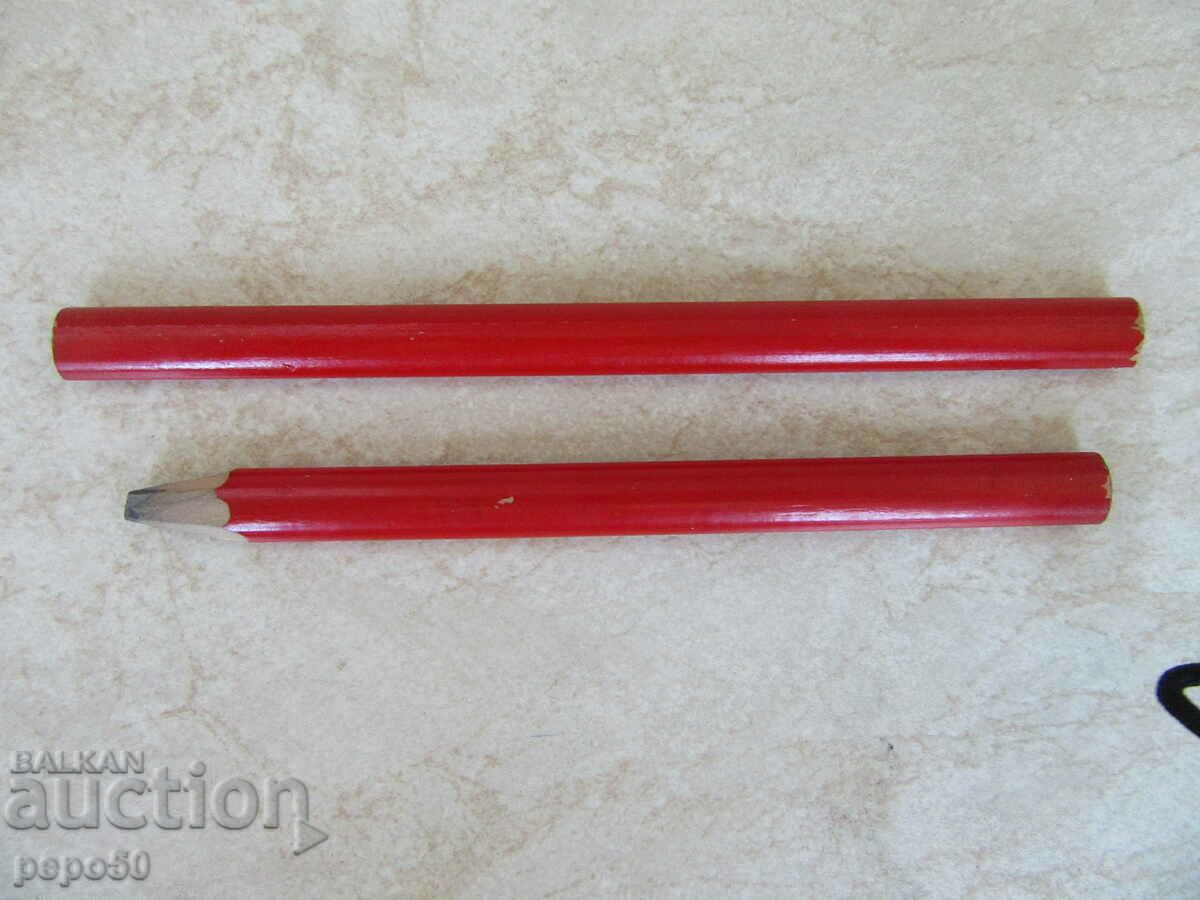 2 pcs. CHINESE CARPENTER PENCILS FROM SOCA with price 4.00 BGN | € 2.05 2 pcs. CHINESE CARPENTER PENCILS FROM SOCA with price 4.00 BGN | € 2.05
