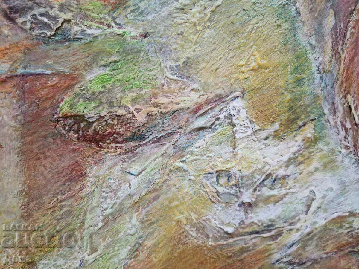 An interesting, large painting from the 90s. - 7 An interesting, large painting from the 90s. - 7