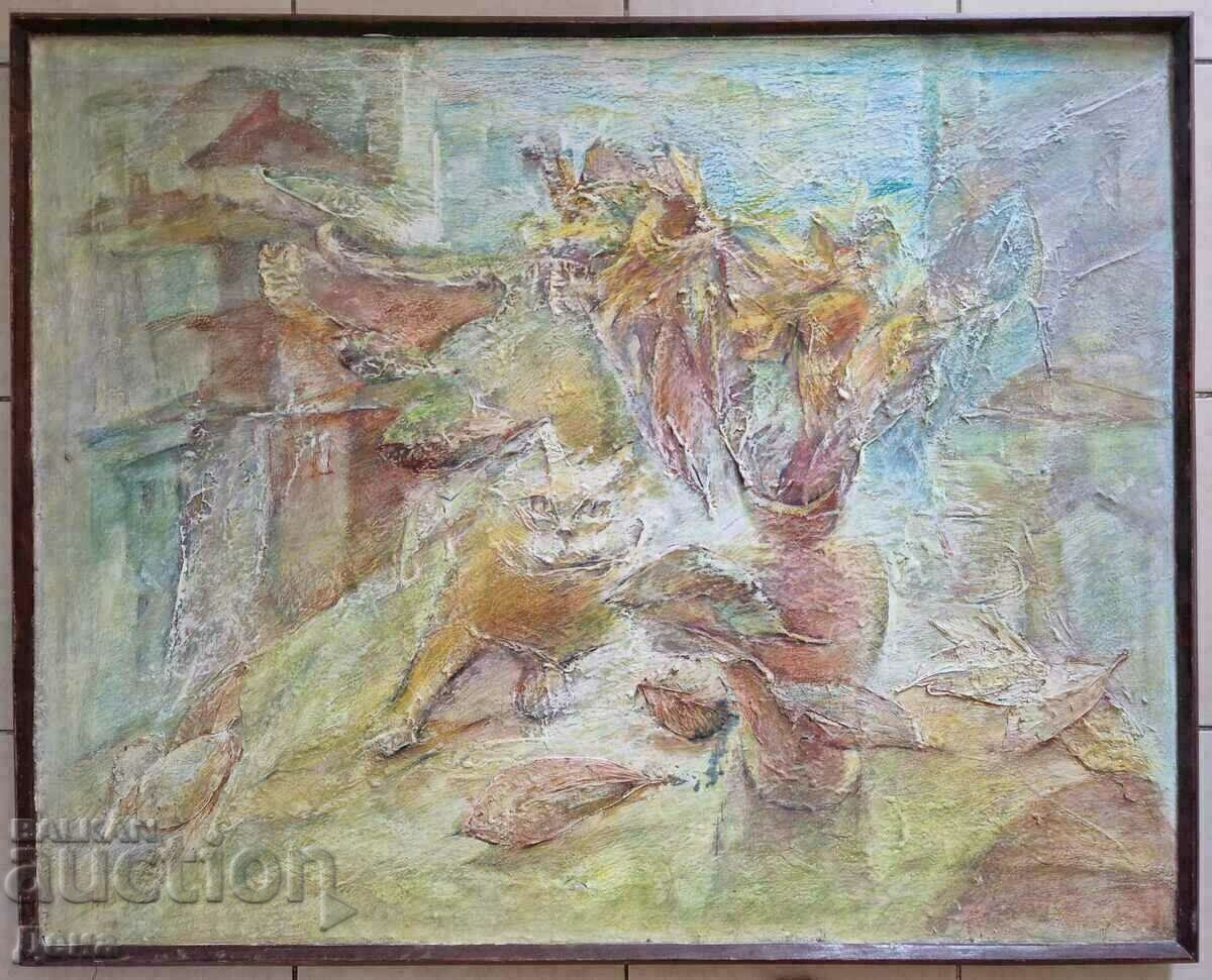 An interesting, large painting from the 90s. An interesting, large painting from the 90s.