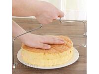 Device for cutting, slicing sponge cake, cupcakes, pastries