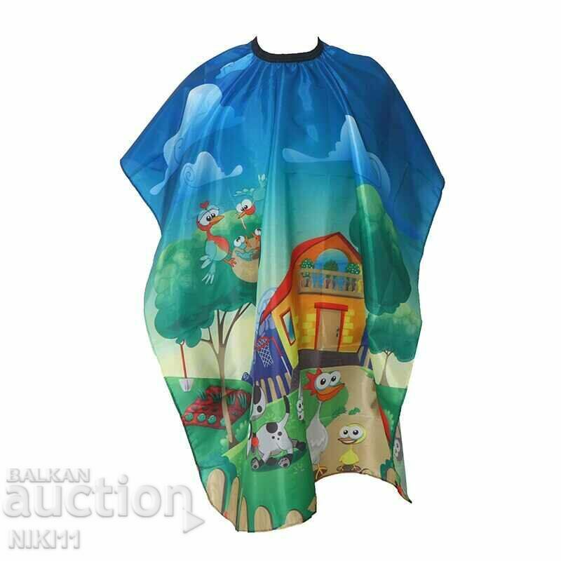 Children's apron cape for haircut animation pictures