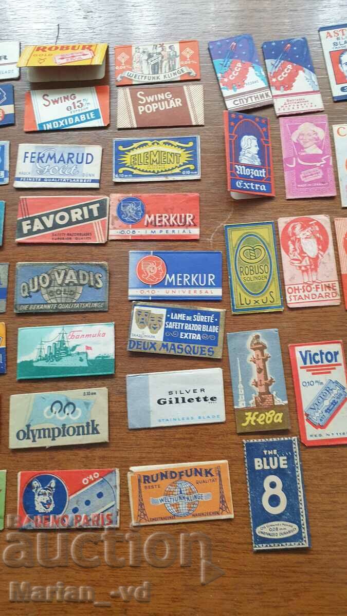 Collection of old razor blades - 61 pieces - 5