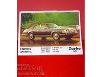 PICTURE TURBO TURBO N 53 LINCOLN CONTINENTAL