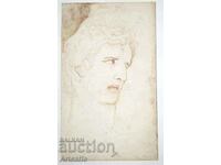 Рисунка Скица Изобразяване на мъжка глава