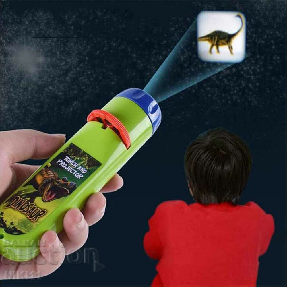 Children's projector lantern with dinosaurs, 3 strips with price 16.00 BGN | € 8.18