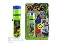 Children's projector lantern with dinosaurs, 3 strips