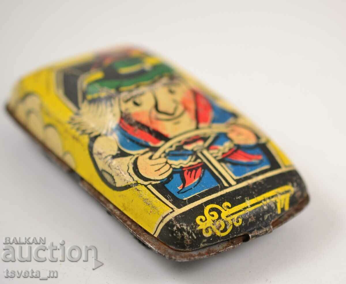 Auction Metal tin car USSR fairy tale heroes 60s Auction Metal tin car USSR fairy tale heroes 60s