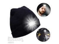 Luminous winter hat with 5 LEDs