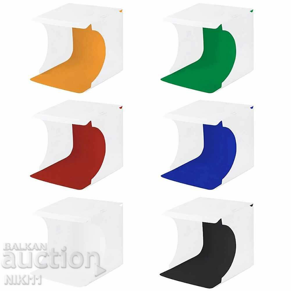 Auction Portable Photo studio, Photo box with LED panel, Set Auction Portable Photo studio, Photo box with LED panel, Set