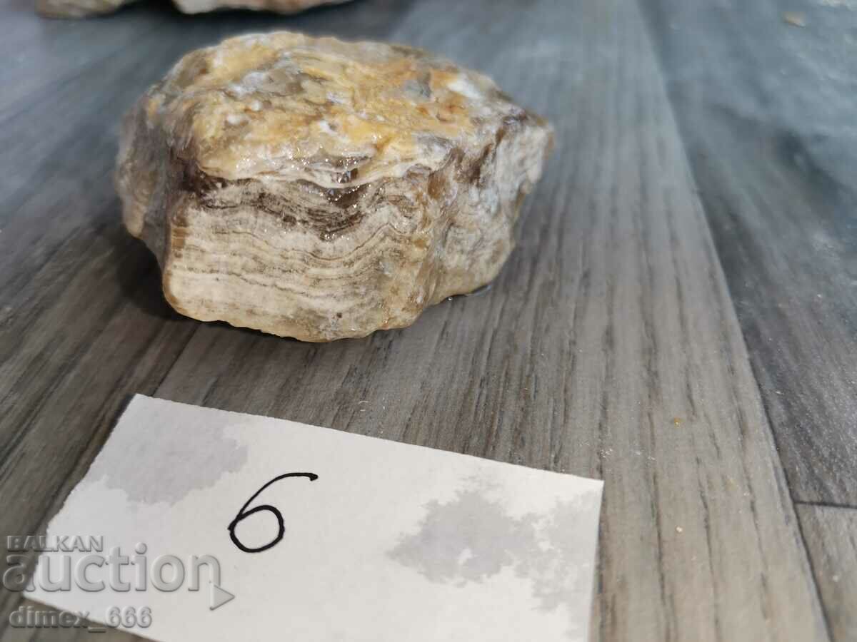 Marble onyx, Calcite, Aragonite - 5 pcs. - 6 Marble onyx, Calcite, Aragonite - 5 pcs. - 6