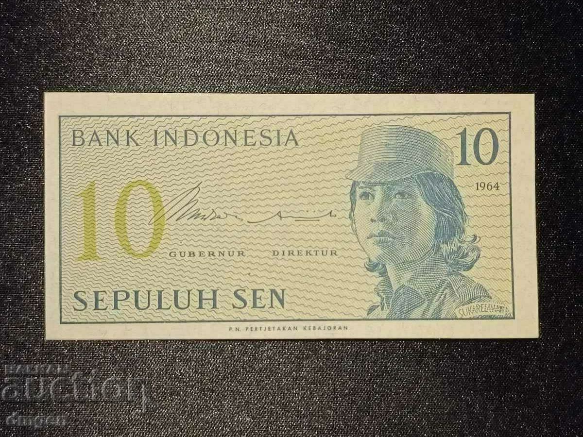 10 сен Индонезия 1964 UNC