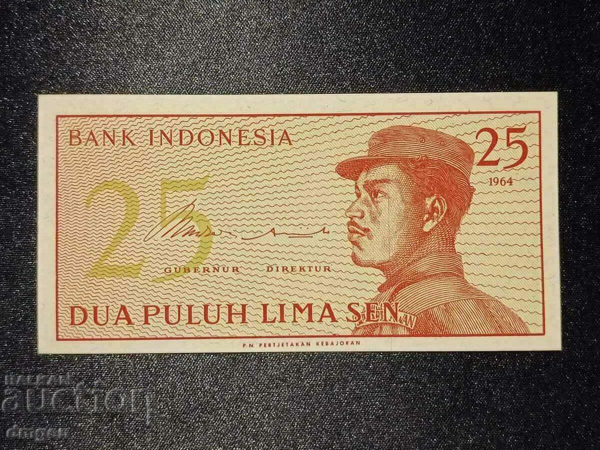 25 septembrie Indonezia 1964 UNC