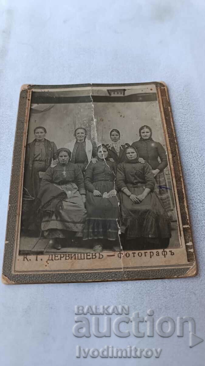 Photo Seven women Carton 1905