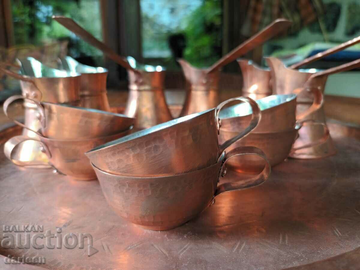 Delivery of Copper coffee service