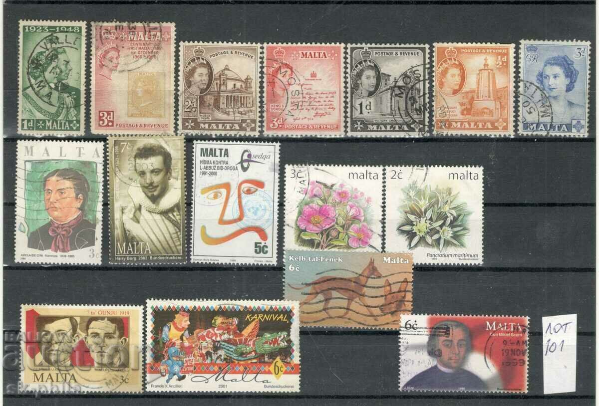 Γραμματόσημα - μείγμα - παρτίδα 101, 16 γραμματόσημα
