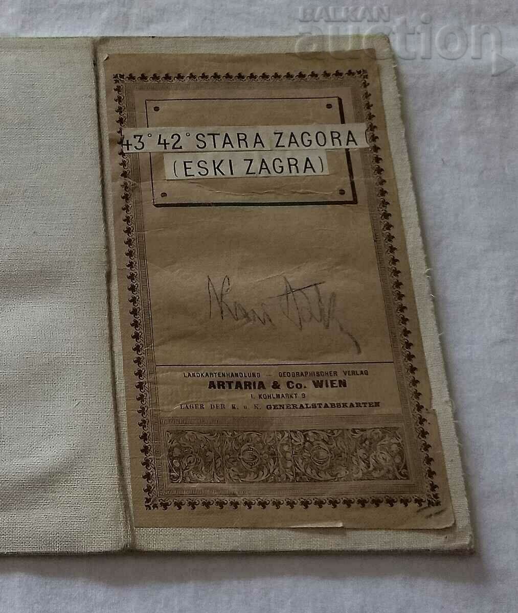 Delivery of Military Map Headquarters Stara Zagora Haskovo, Localities.. Before 1912-13