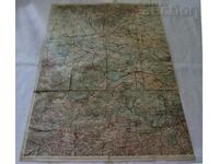 HARTĂ MILITARĂ ȘTAB ST. ZAGORA HASKOVO MESTANLI..ÎNAINTE DE 1912-13g