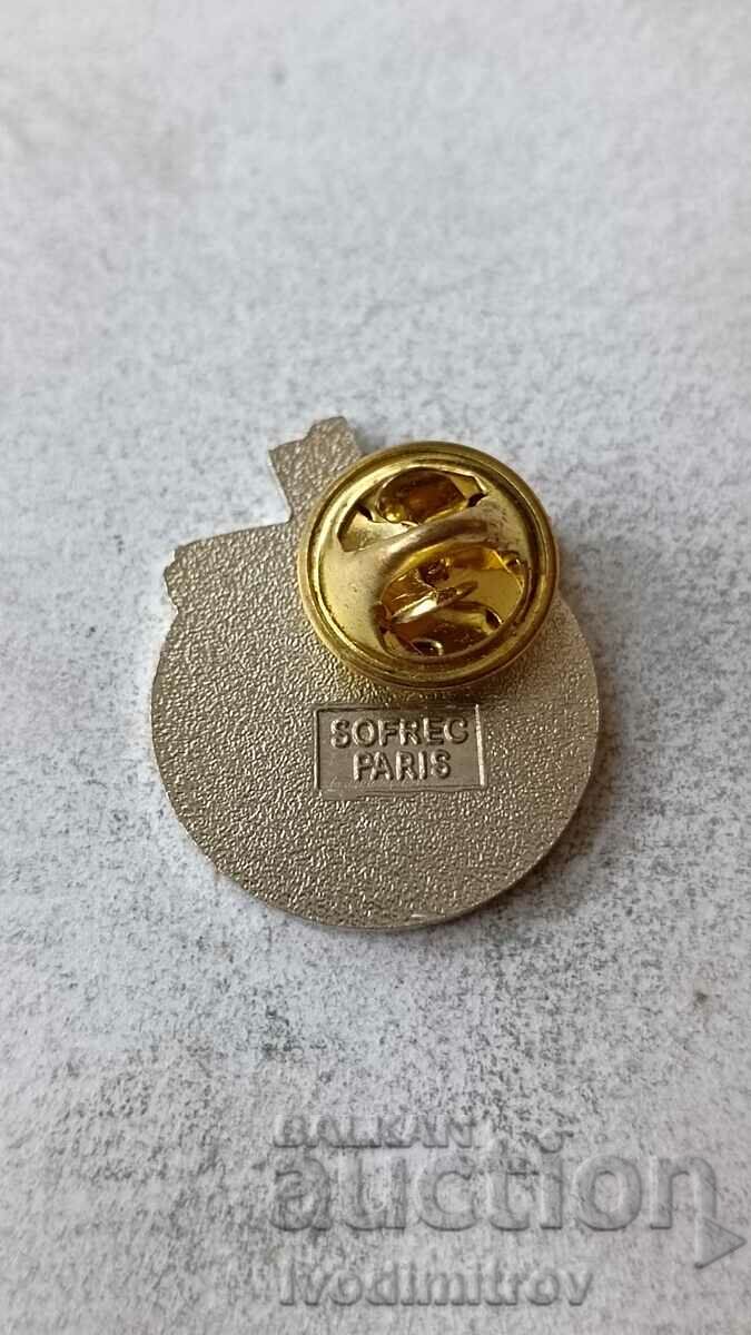 Tous les Jours des Preuves D'Amour badge with price 2.85 BGN | € 1.46 Tous les Jours des Preuves D'Amour badge with price 2.85 BGN | € 1.46