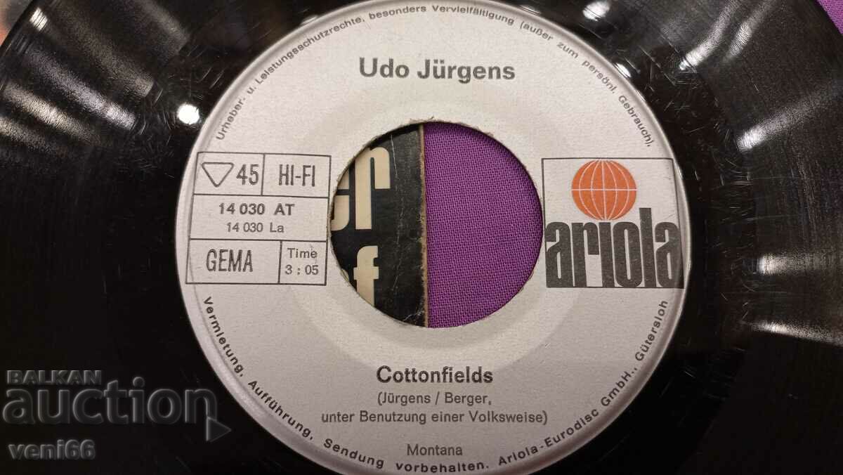 Delivery of Gramophone record - small format Udo Jurgens Delivery of Gramophone record - small format Udo Jurgens