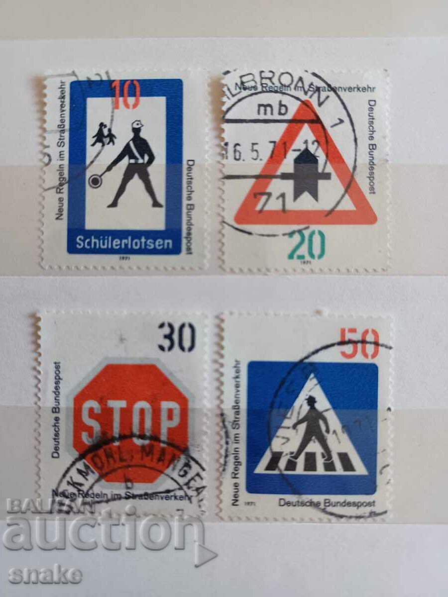 Германия  1971г. Пътни знаци