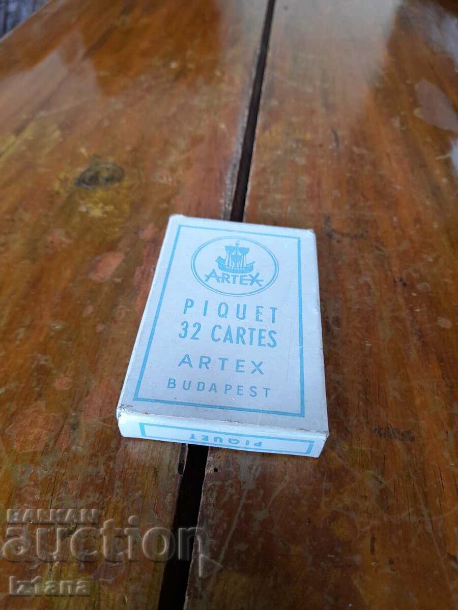Old Artex playing cards