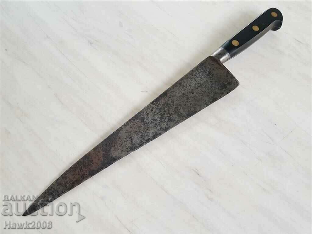 Unique old interesting quality forged knife bronze rivets - 5 Unique old interesting quality forged knife bronze rivets - 5