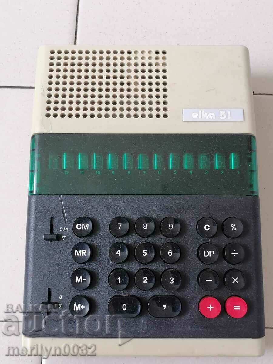 Αριθμομηχανή, ηλεκτρονική αριθμομηχανή, αριθμομηχανή elka 51 NRB