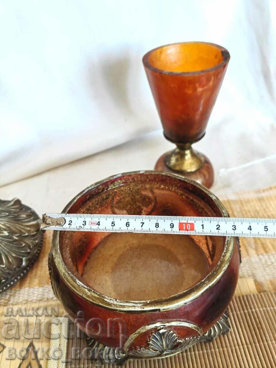 Bulgarian Social Artifacts Jewelry Box and Cup From the 70s with price 37.00 BGN | € 18.92 Bulgarian Social Artifacts Jewelry Box and Cup From the 70s with price 37.00 BGN | € 18.92