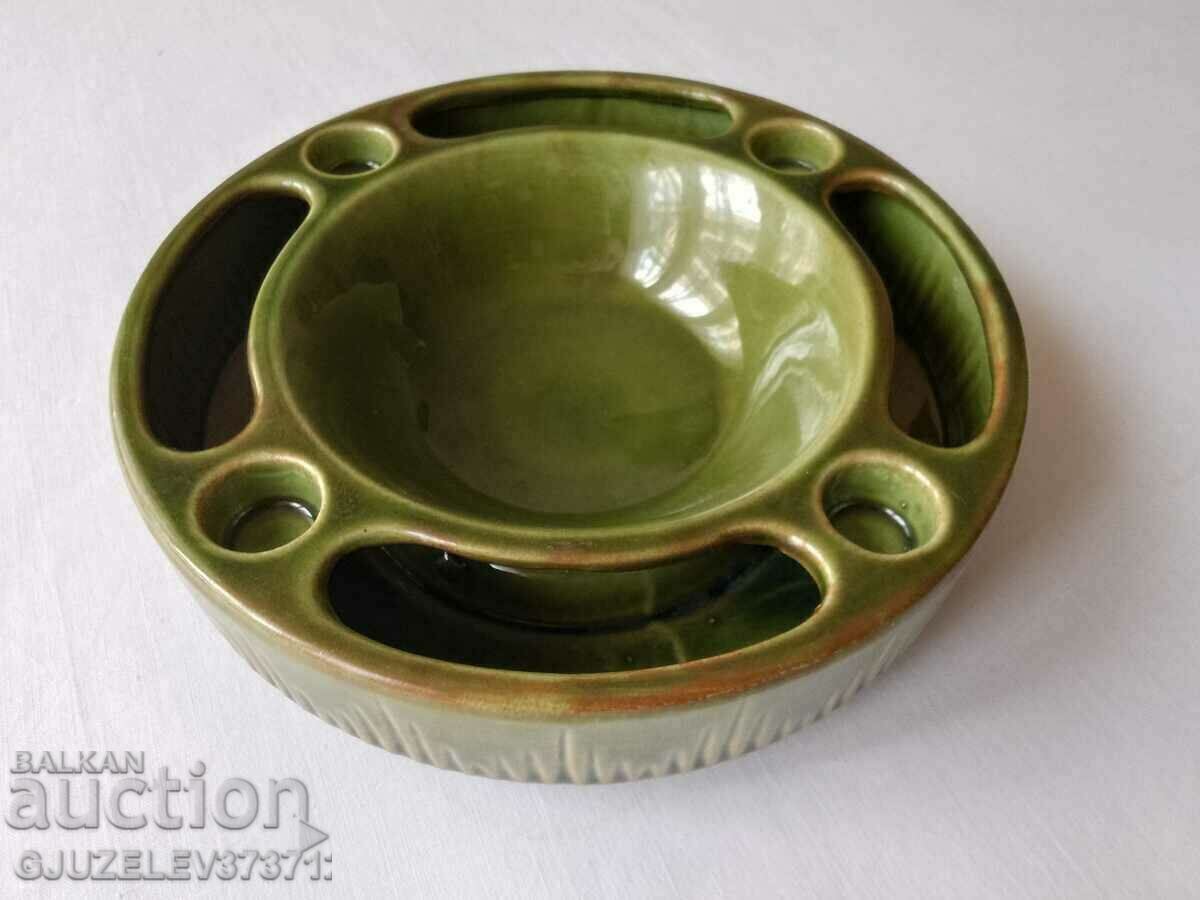 green ceramic Christmas candelabra Germany with price 49.00 BGN | € 25.05 green ceramic Christmas candelabra Germany with price 49.00 BGN | € 25.05