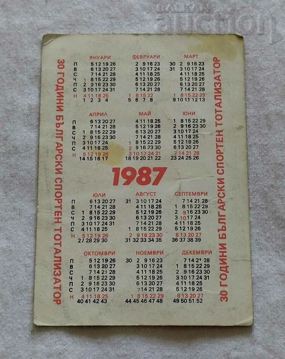 SPORTS LOTTO CALENDAR 1987 with price 0.80 BGN | € 0.41 SPORTS LOTTO CALENDAR 1987 with price 0.80 BGN | € 0.41