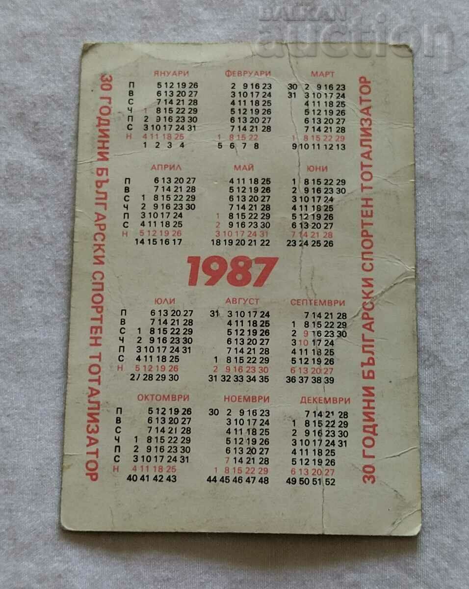 CALENDARUL LOTO FOTBAL SPORTIV 1987 / cu preț 0.70 BGN | € 0.36 CALENDARUL LOTO FOTBAL SPORTIV 1987 / cu preț 0.70 BGN | € 0.36