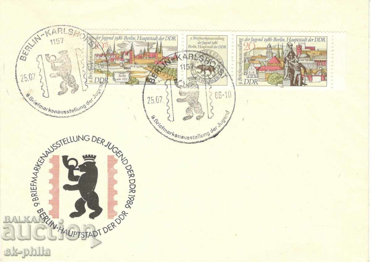 Mailing envelope - Philatelic Youth Exhibition - Berlin 86