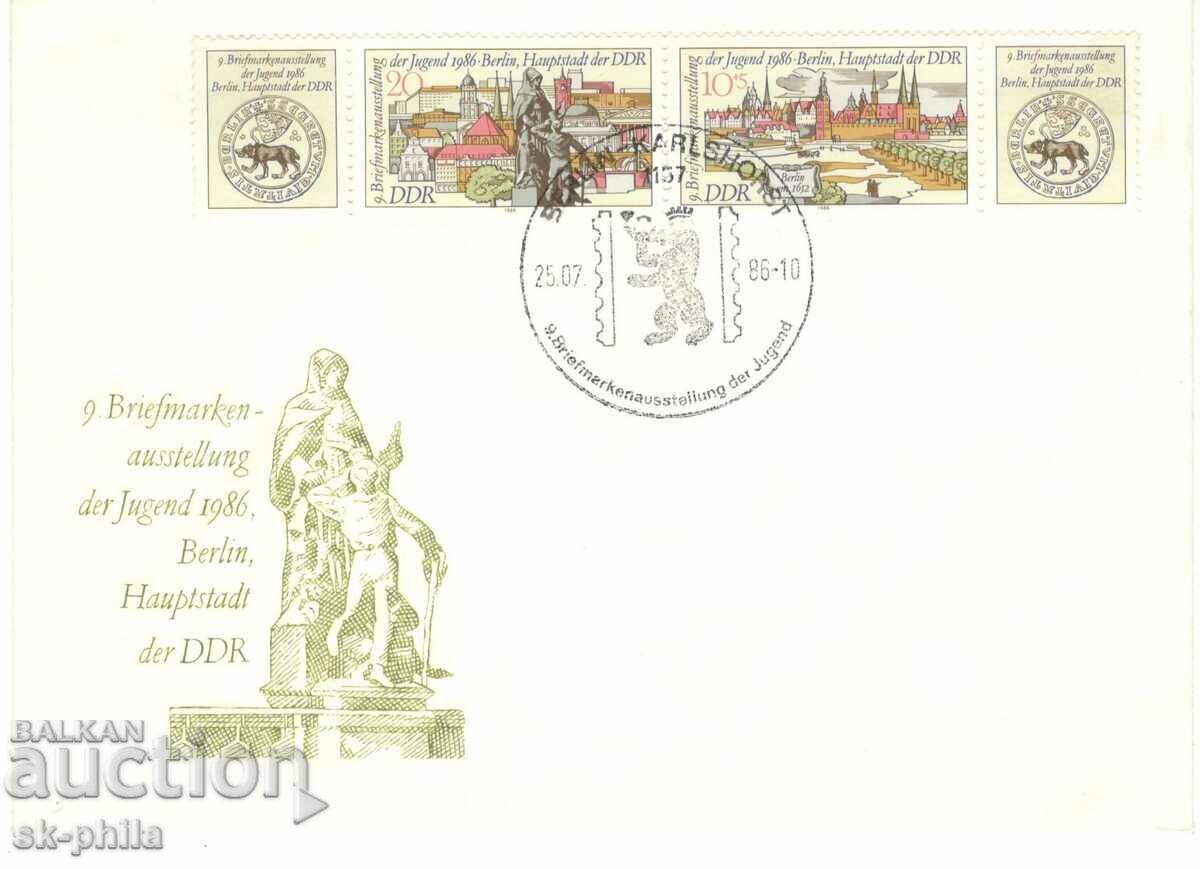 Пощенски плик - Филателна младежка изложба - Берлин 86