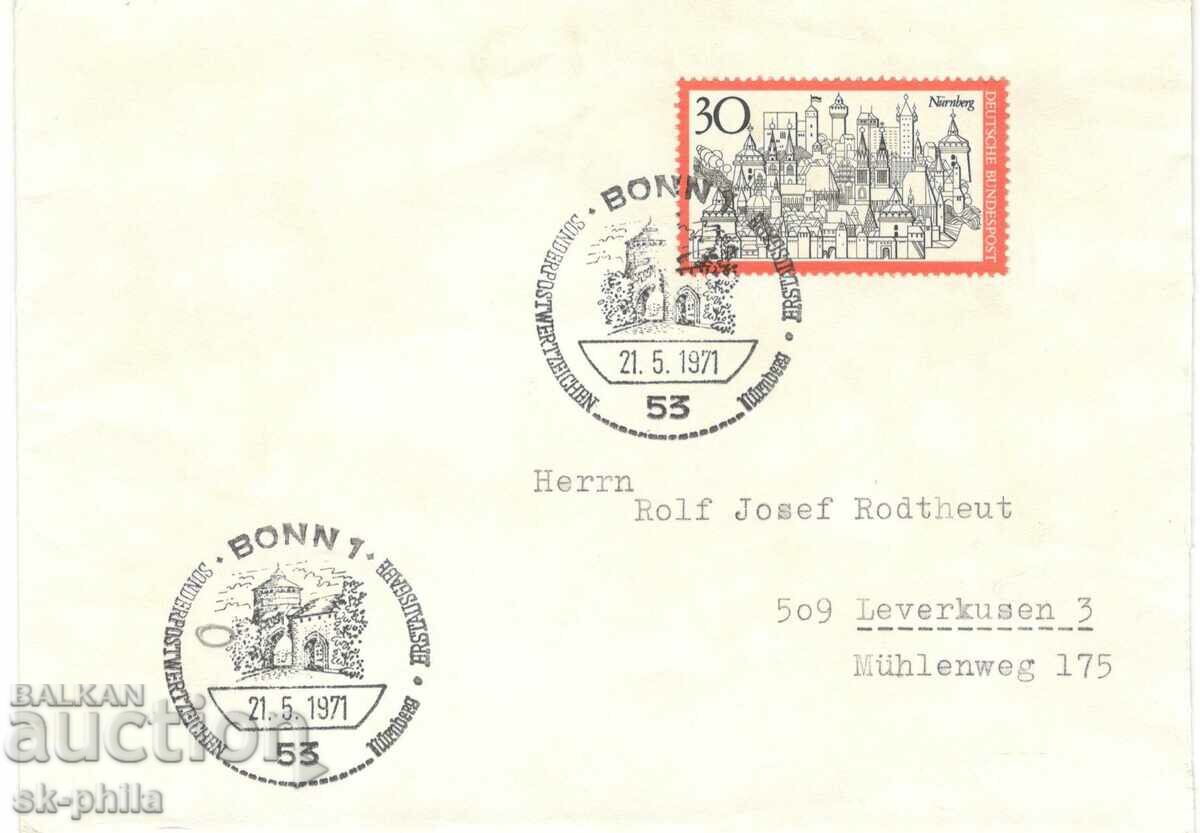 Пощенски плик - Първи ден - Нюрнберг