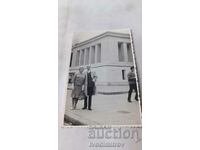 Photo Sofia A man and a woman in front of the Mausoleum of G. Dimitrov