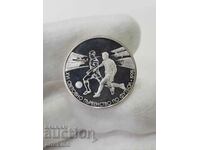 Silver jubilee coin 500 BGN 1996 Football