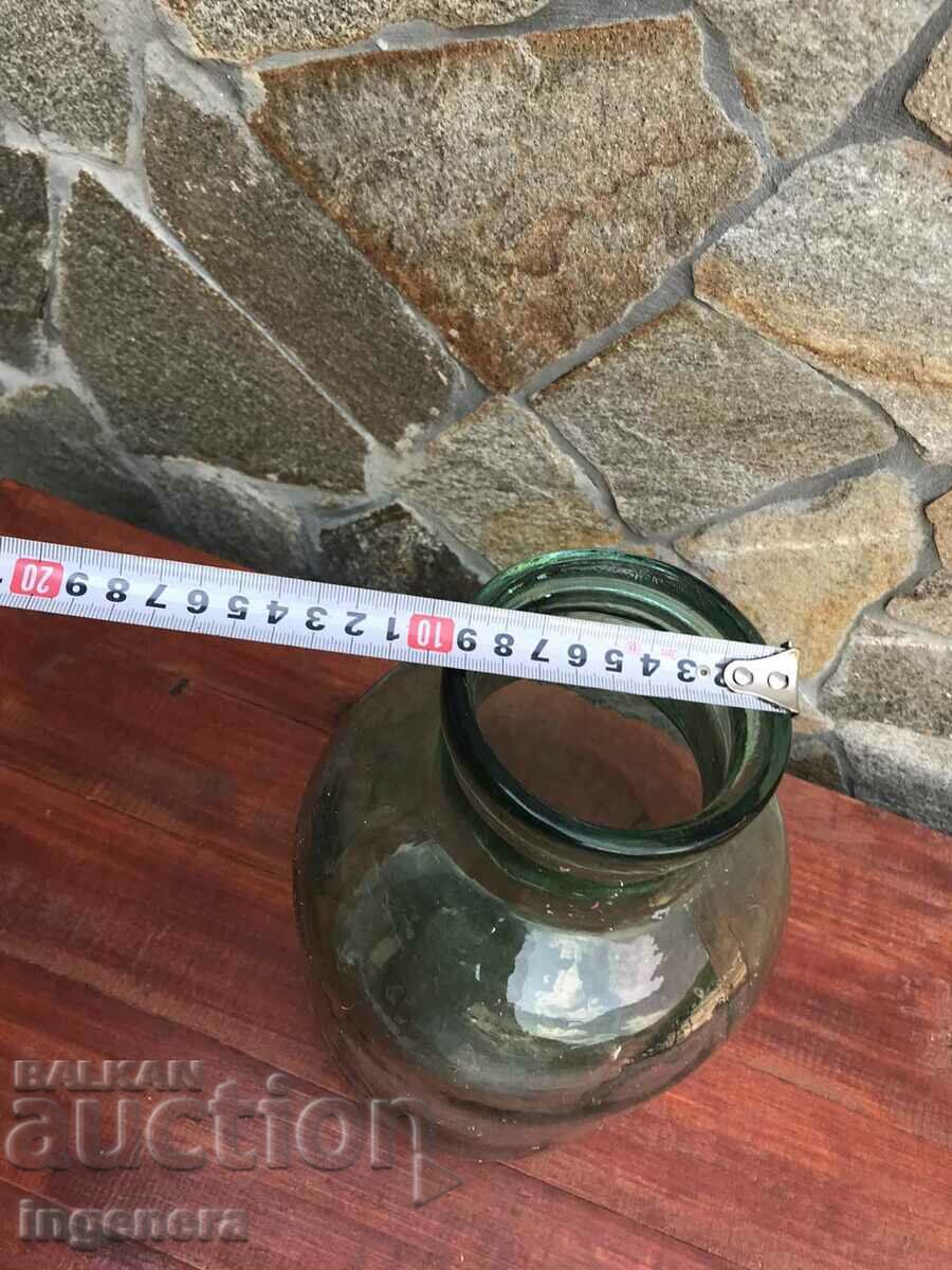 Auction  GLASS JAR 4 LITERS FOR PICKLES FROM THE EARLY SOC