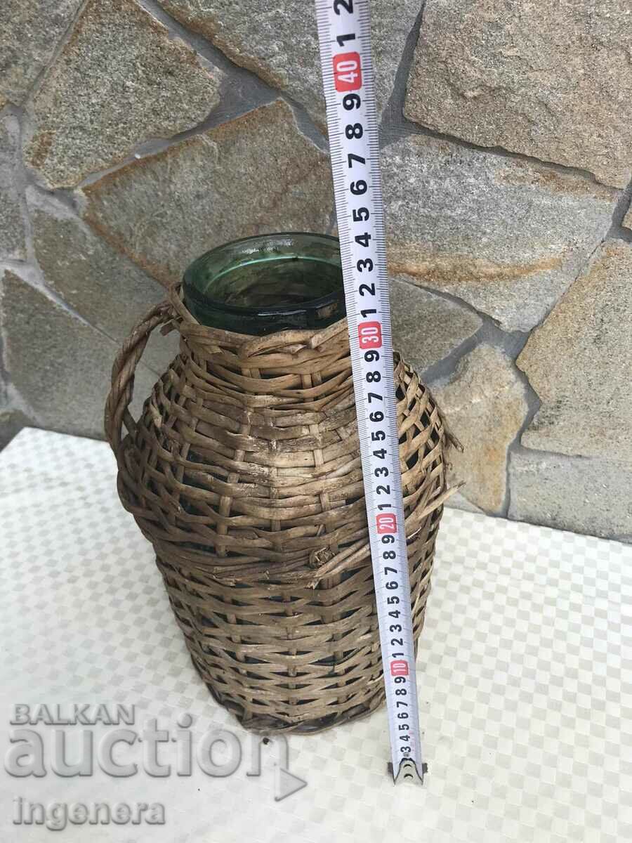 БУРКАН СТЪКЛО ОПЛЕТКА 4 ЛИТРА ЗА ТУРШИЯ ОТ РАННИЯТ СОЦ с цена 12.00 лв. | € 6.14 БУРКАН СТЪКЛО ОПЛЕТКА 4 ЛИТРА ЗА ТУРШИЯ ОТ РАННИЯТ СОЦ с цена 12.00 лв. | € 6.14