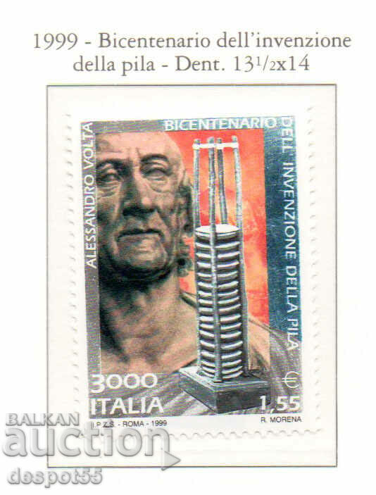 1999. Ιταλία. 200 χρόνια μπαταρίας του Αλ. Βόλτα.