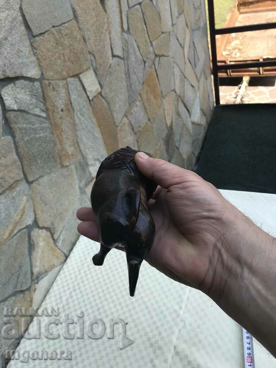 FIGURE WOOD PLASTIC CARVING STATUETTE SCULPTURE EBONY - 5