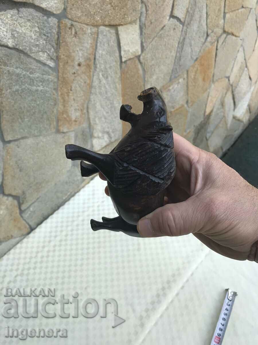 FIGURE WOOD PLASTIC CARVING STATUETTE SCULPTURE EBONY - 6