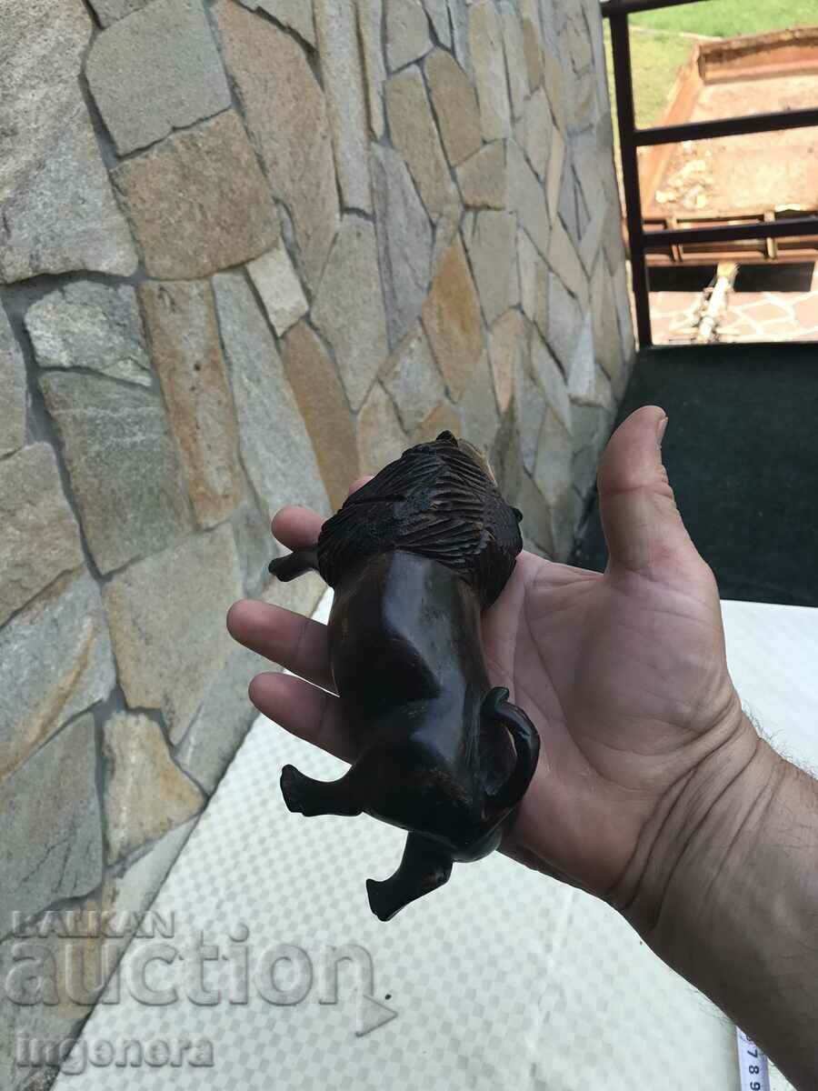 FIGURE WOOD PLASTIC CARVING STATUETTE SCULPTURE EBONY - 7