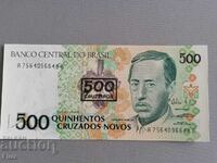 Bancnota - Brazilia - 500 cruzados UNC | 1990