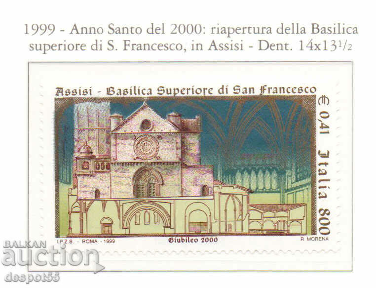 1999. Italy. The Basilica of St. Francesco, Assisi.