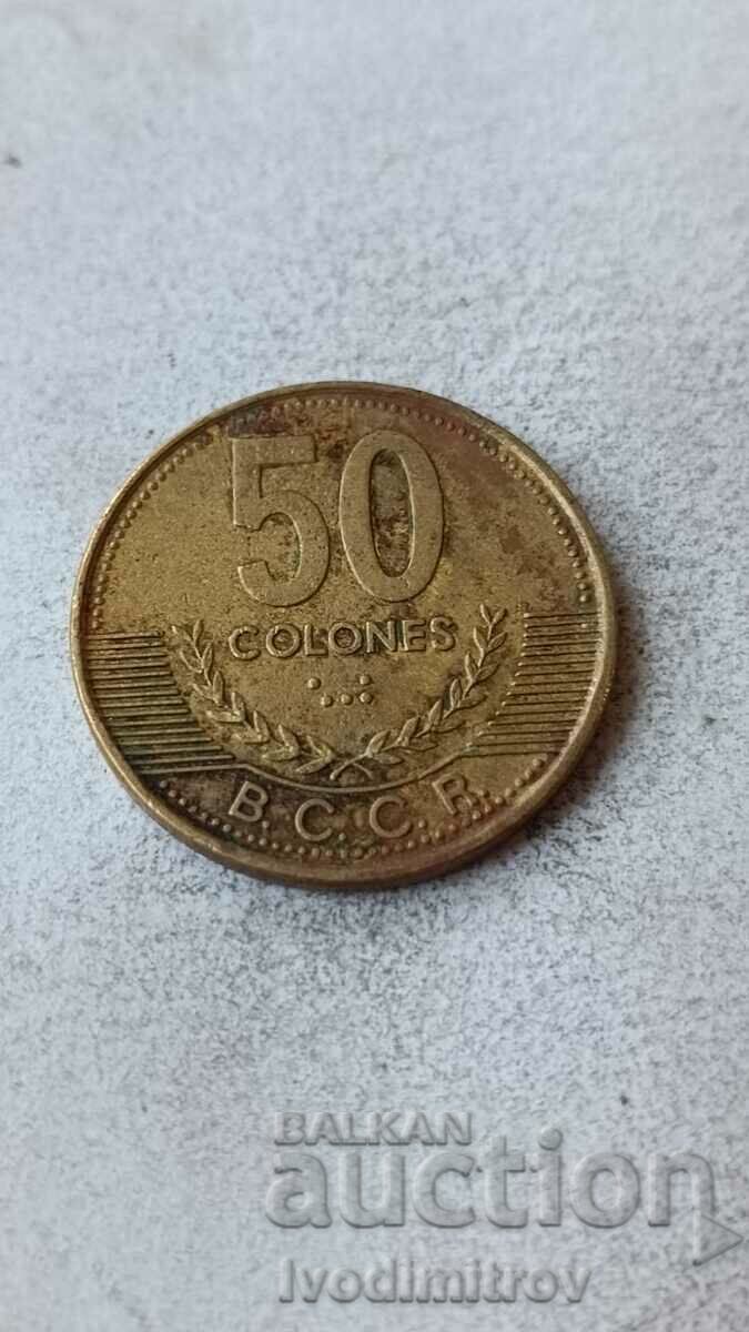 Costa Rica 50 colon 2002