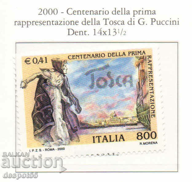 2000. Италия. 100-годишнина от първата постановка на Тоска.