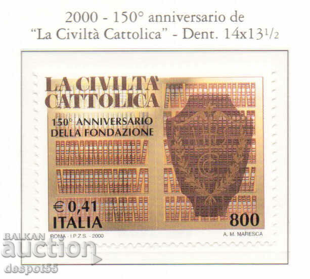 2000. Italy. 150th Anniversary of Catholic Civilization.