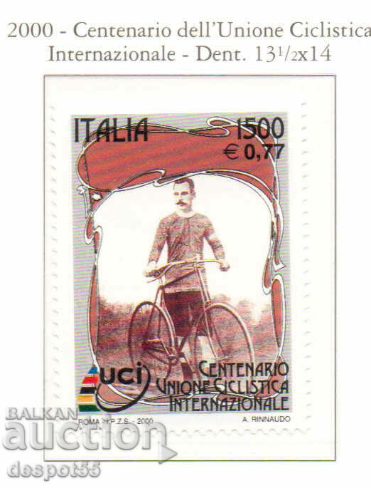 2000. Italy. 100 years of the International Cycling Union.