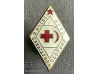 35375 USSR badge Ready For Sanitary Defense Red Cross enamel